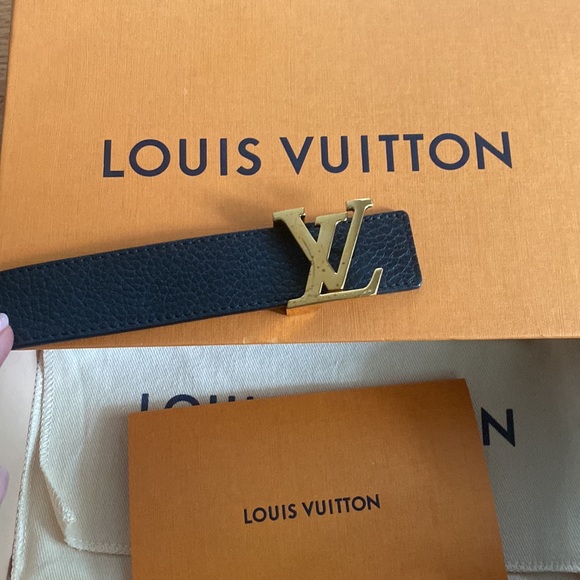 LV Louis Vuitton belt black/brown reversible - Picture 6 of 6